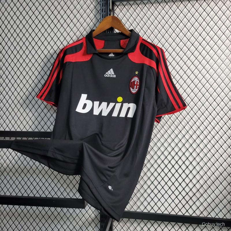 Retro 2007/08 AC Milan Third Black Jersey