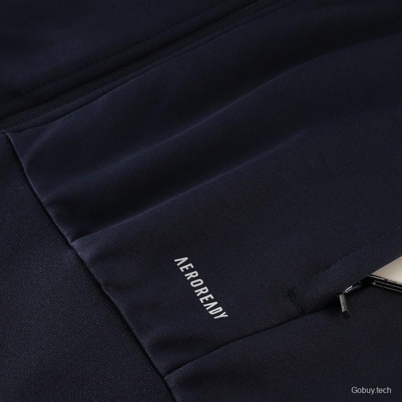 23 24 Real Madrid Navy  Full Zipper +Pants