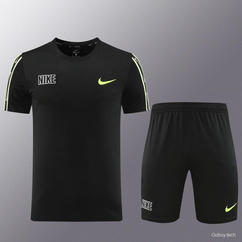 23/24 NIKE Black Short Sleeve Jersey+Pants