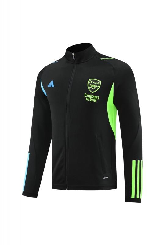 23/24 Arsenal Green/Black Full Zipper Jacket+Pants