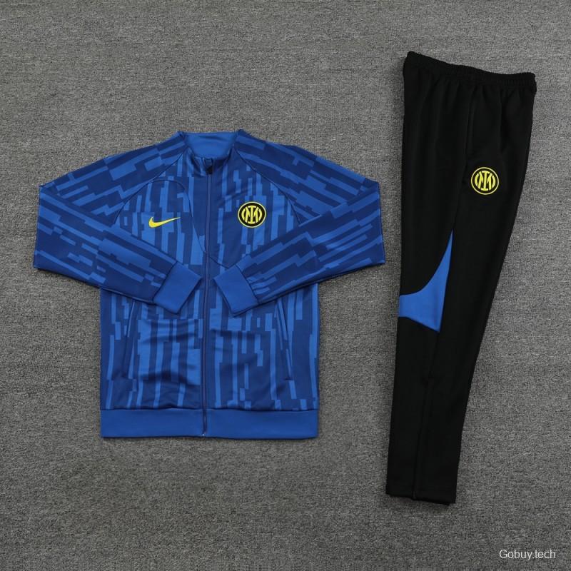 23/24 Inter Milan Blue Full Zipper Jacket+Pants