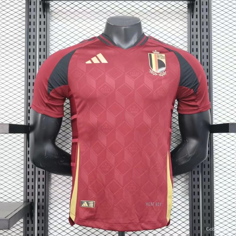 Player Version 2024 Belgium Home Jersey