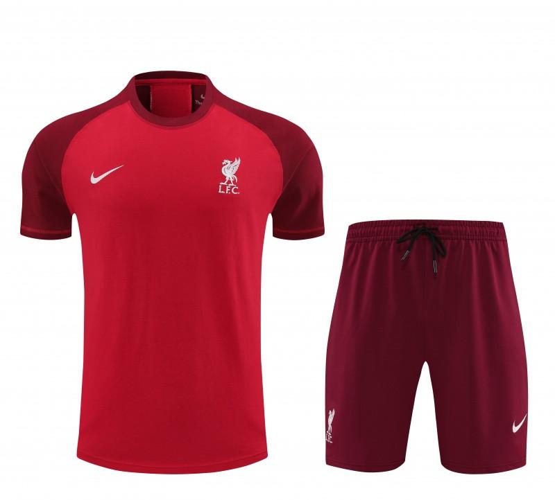 23/24 Liverpool Red Cotton Short Sleeve Jersey+Shorts