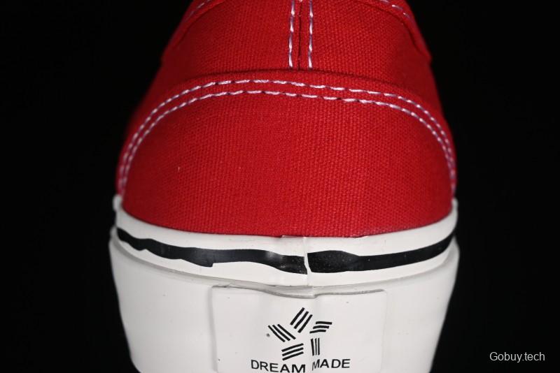 Kamiya x Vulcanize Sneaker 23AW High-End Line Mihara Yasuhiro Dissolution Red Shawn Yue Same Style Painted Letters Low-Top Canvas Shoes