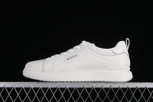 Ecco Soft 60th Anniversary Street Fun Collection Versatile White Sneakers - 63335301002