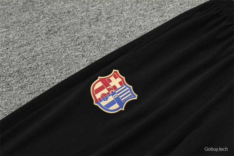 24/25 Barcelona Black Half Zipper Jacket+Long Pants