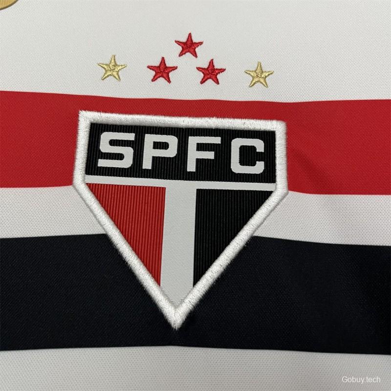 25/26 Women Sao Paulo Home Jersey With Chest Sponsor