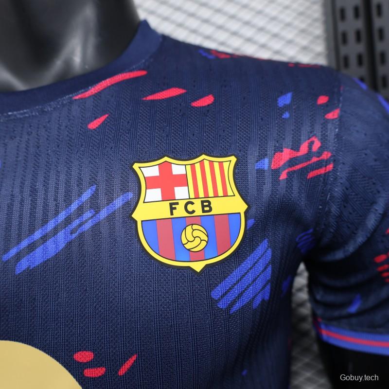 Player Version 25/26 FC Barcelona Navy Blue with Spotify Sponsor Jersey
