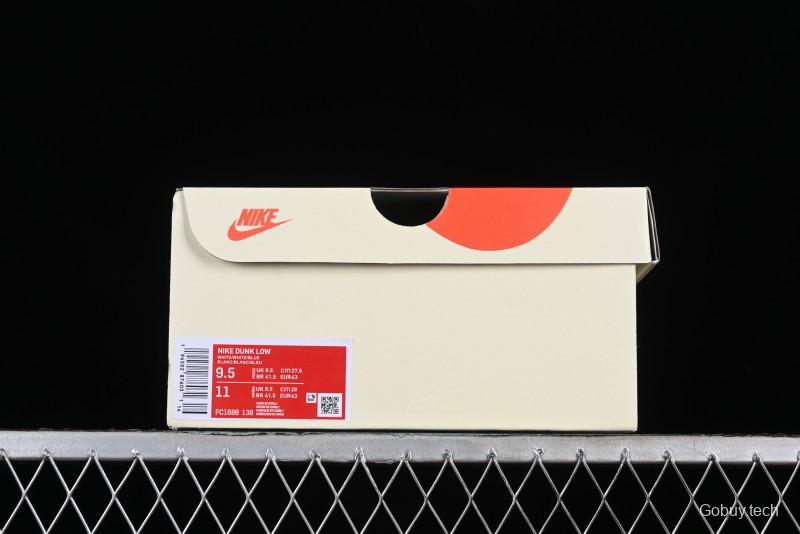 Nike SB Dunk Low UN Collaboration - Light Blue Swoosh Anniversary Custom Low-Top Casual Skate Shoes - FC1688-138