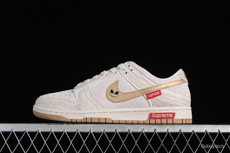 Supreme x Nike Dunk Low SB Skate Shoes with Zoom Air Cushion - XD6188-035