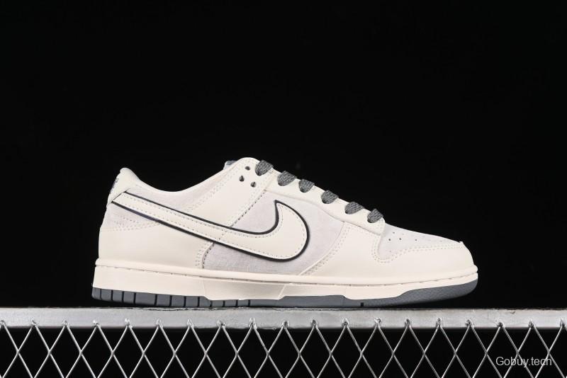 Nike SB Dunk Low The North Face Collaboration - Cement Grey Pig Anniversary High-End Custom Low-Top Casual Skate Shoes - XX2025-326