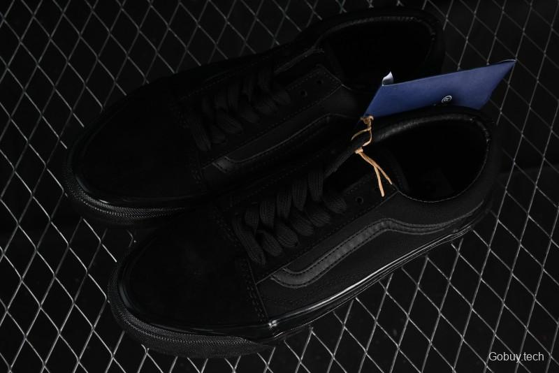 Vans Old Skool Premium Black Suede Retro Skate Shoes - VN000CXTBKA