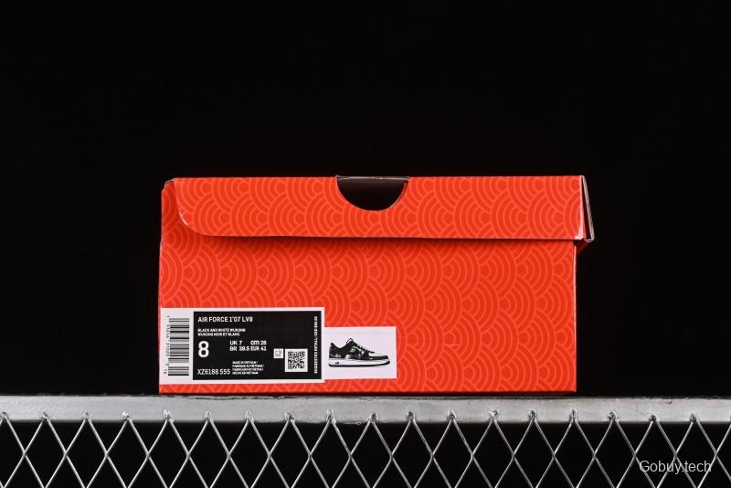 Nike Air Force 1 '07 Low Stussy Collaboration - Mythical Wukong Low-Top Casual Sneakers - XZ6188-555
