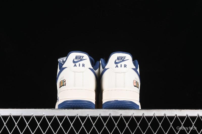 Nike Air Force 1 '07 Low Gucci Collaboration - Light Blue Linen Low-Top Casual Sneakers - XZ3398-788