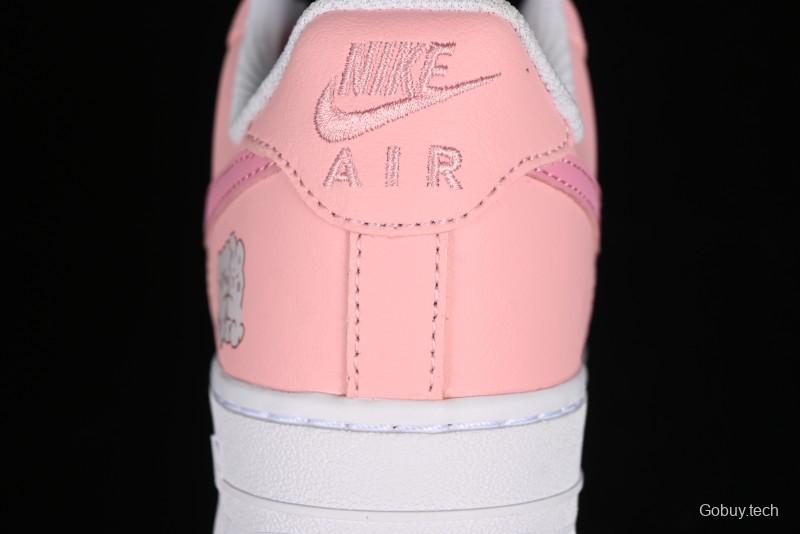 Nike Air Force 1'07 Low Casual Sneakers with Cuddle Bear Design - YY2024-762