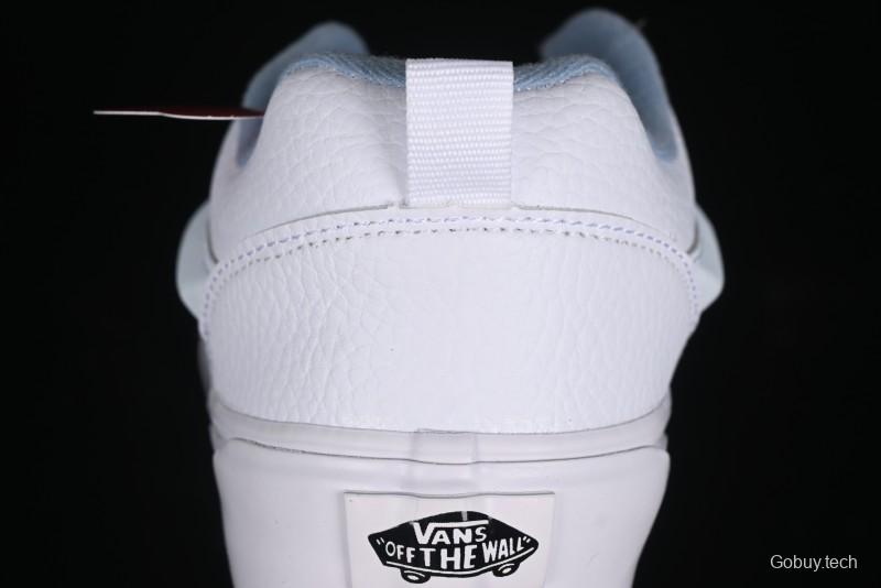 Vans Classics Knu Skool Full Grain Leather White Bread Sneakers - VN0009QCDSB