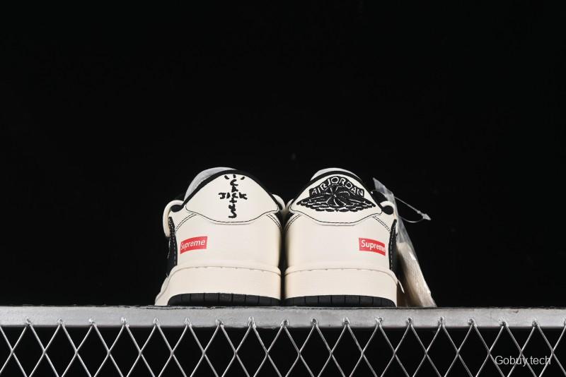 Nike Travis Scott x Fragment Design x Air Jordan 1 Low OG SP AJ1 Supreme Collaboration - SJ0086-134