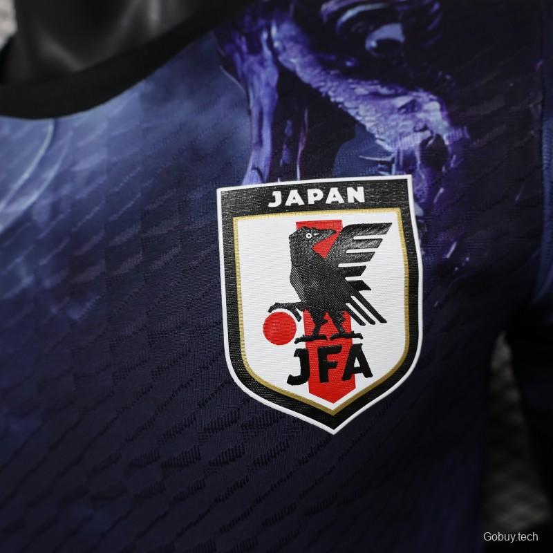 Player Version 2025 Japan NA ZHA Navy Blue with Dragon Jersey