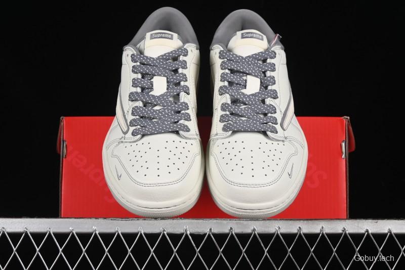 Nike Travis Scott x Fragment Design x Air Jordan 1 Low OG SP AJ1 Supreme Collaboration - CH6336-011
