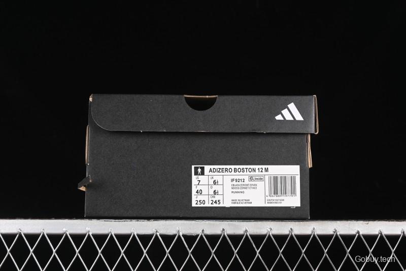 Adidas Adizero Boston 12 M Running Shoes with Lightstrike Pro and ENERGYROD for Enhanced Performance - IF9212