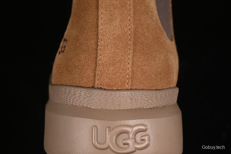 UGG Burleigh Chelsea Winter Snow Boots for Men with Lightweight Anti-Slip Sole and Genuine Wool Leather - 1152050
