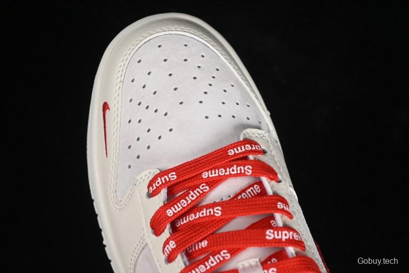 Nike SB Dunk Low Supreme Collaboration - Anniversary Edition Customized Low-Top Casual Skate Shoes - KK1333-002