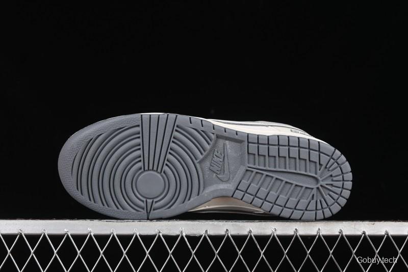 Nike SB Dunk Low Supreme Collaboration - Beige Grey Pig Anniversary High-End Custom Low-Top Casual Skate Shoes - XX2025-188