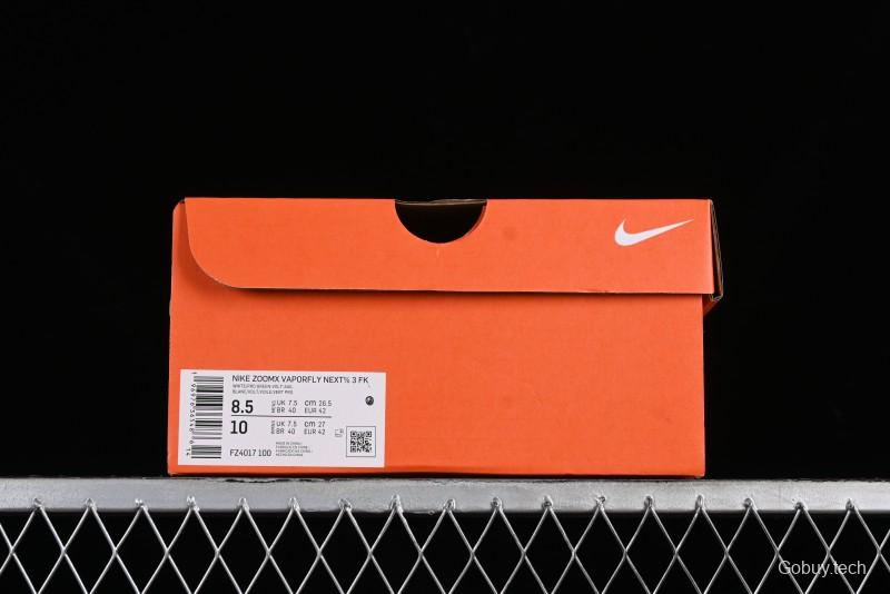 Nike ZoomX Vaporfly NEXT% 3 Marathon Series Foam Ultra-Light Cushioning Running Shoes - FZ4017-100