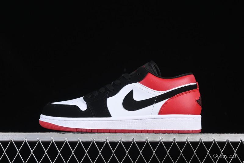 Nike Air Jordan 1 Low "White Black Gym Red" Retro Casual Sneakers - IB8971-106