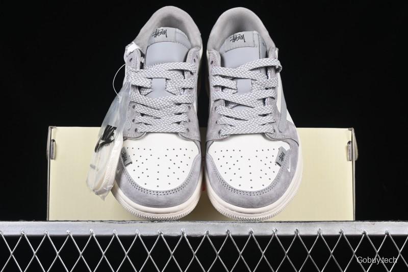 Nike Travis Scott x Fragment Design x Air Jordan 1 Low OG SP AJ1 Retro Sneakers - SJ2068-132