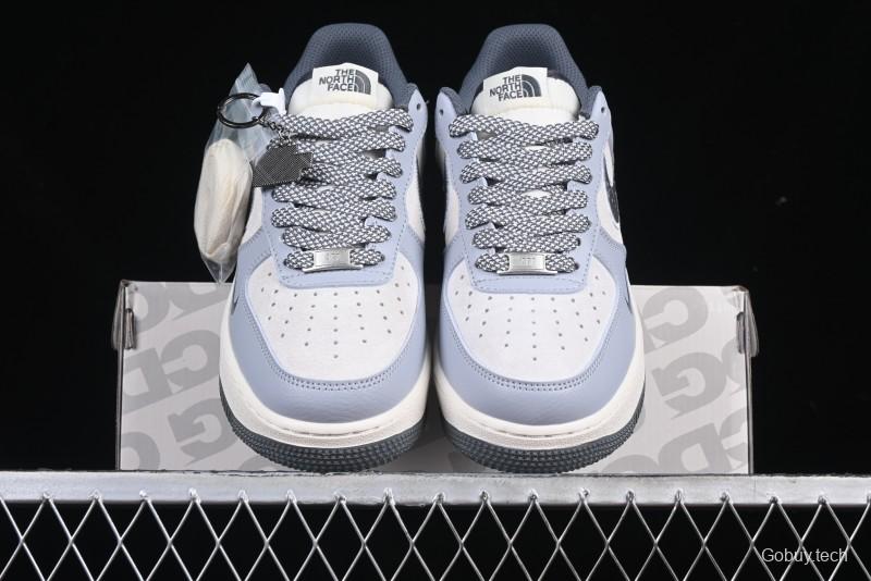 Nike Air Force 1 '07 Low The North Face Collaboration Embroidered Splash Design Casual Sneakers - DM6688-006