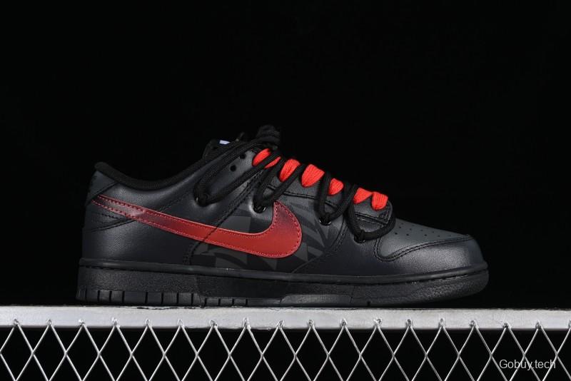 Nike Dunk Low Panda Prank Universe Exploration - Boundless Abyss Cool Black SB Strap Low Top Casual Skate Shoes - DV0831-002