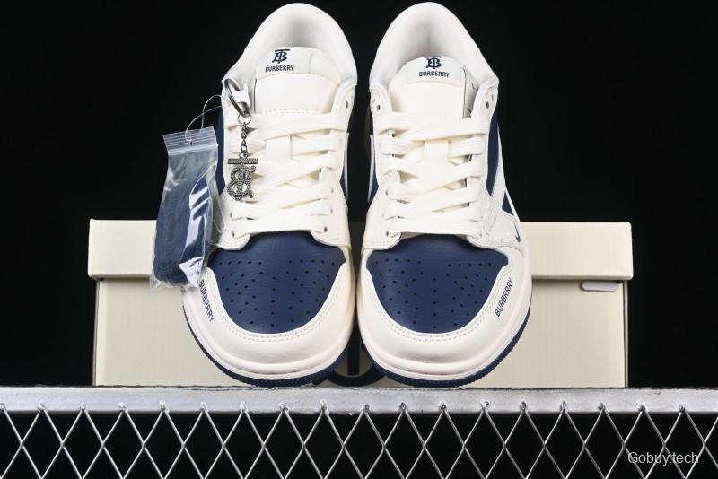 Nike Travis Scott x Fragment Design x Air Jordan 1 Low OG SP AJ1 Burberry Collaboration - BB6588-312
