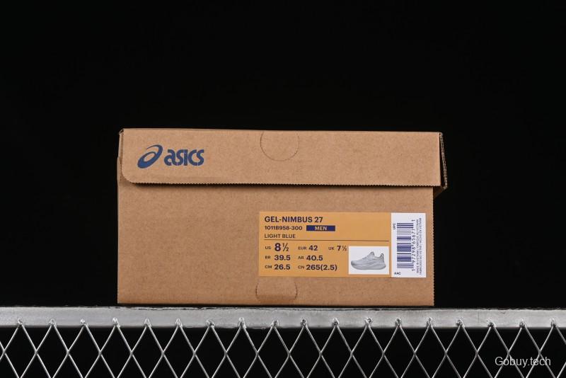 Asics Gel-Nimbus 27 Retro Breathable Casual Shoes with Cushioning for Men - 1011B958-300