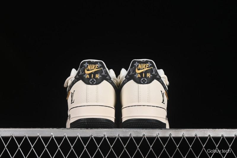 Nike Air Force 1 '07 Low LV Collaboration Blue Swoosh Drawstring Casual Sneakers - DM6868-061