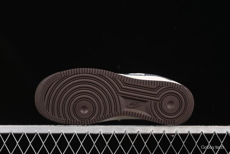 Nike Air Force 1 '07 Low Stussy Collaboration Cartoon Swoosh Casual Sneakers - ZH2598-309
