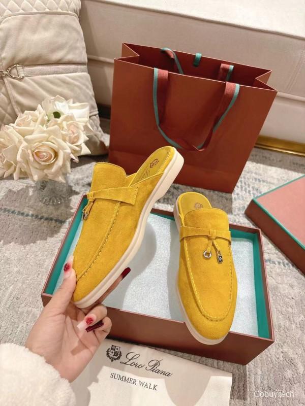 2025 LP Yellow Suede Slippers LY00360