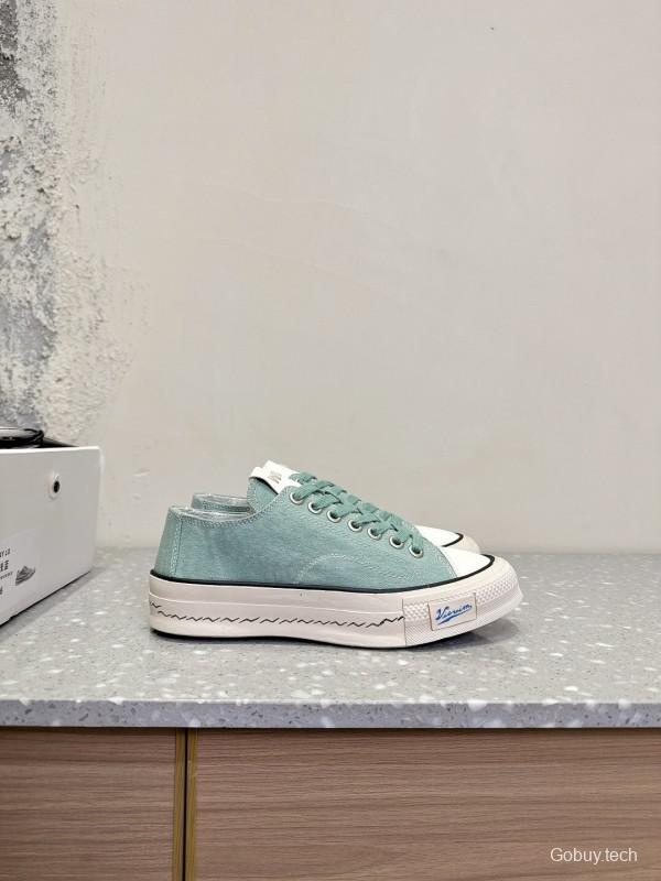 2025 Women VISVIM Green Canvas Sneakers