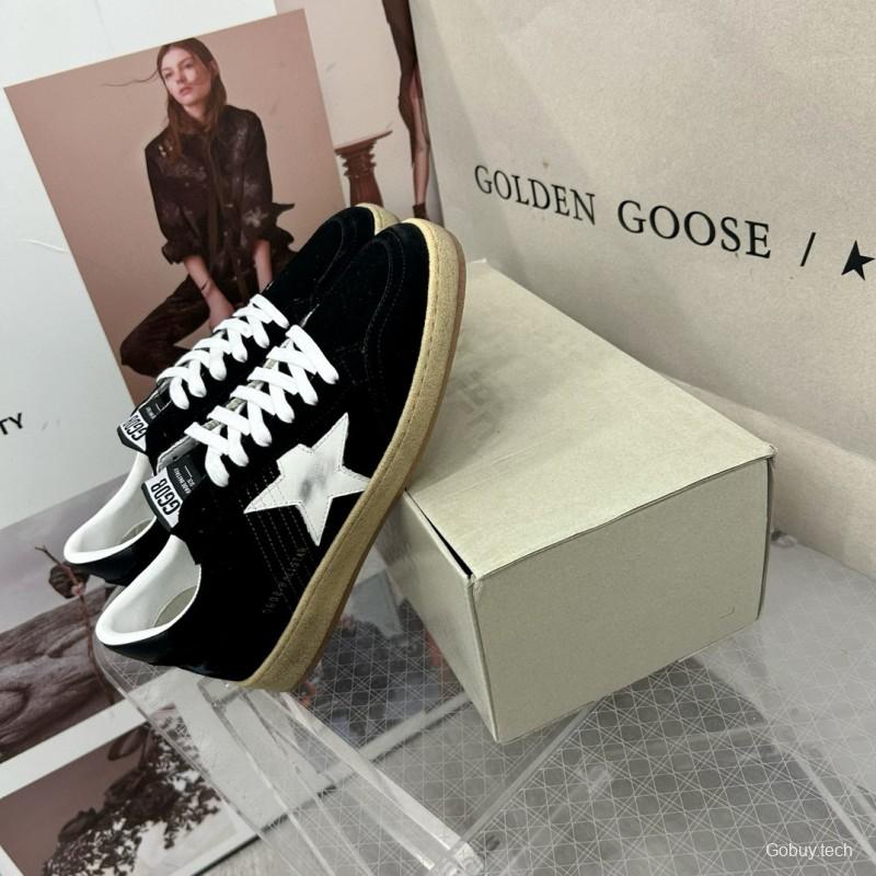 2024 Unisex GGDB Black White Suede Low Top Sneakers MJ00260