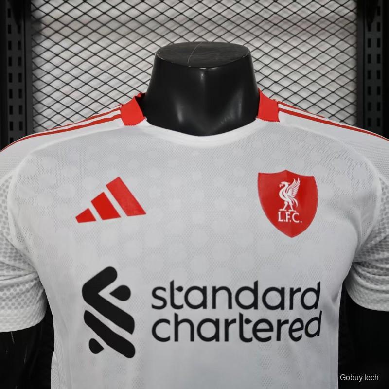 Player Version 25/26 Liverpool Away White Jersey