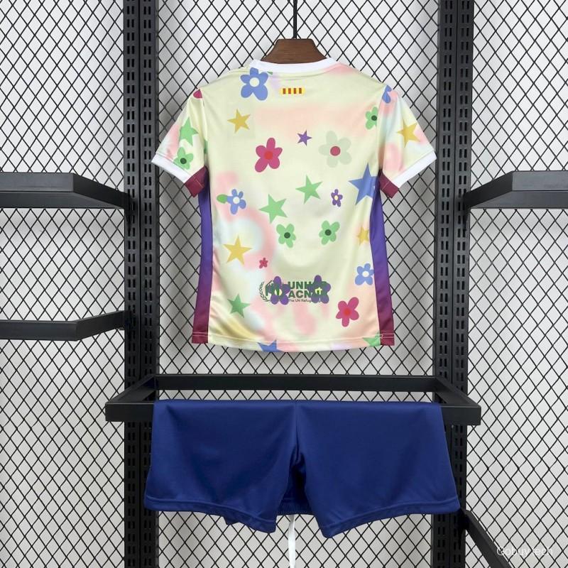 2025/26 KidsBarcelona Flower Special Edition Jersey