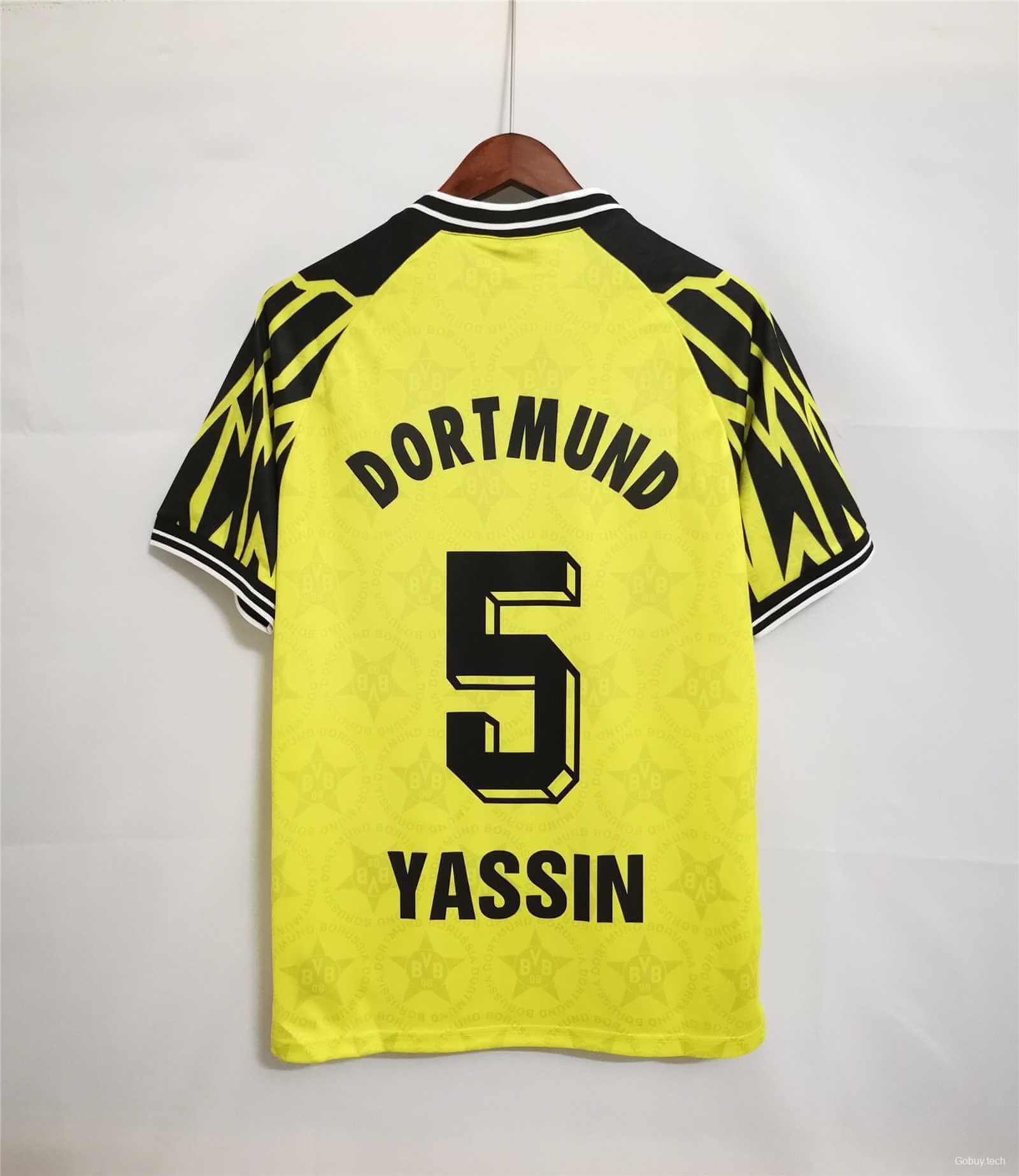 Retro 94/95 Borussia Dortmund Home Yellow Jersey