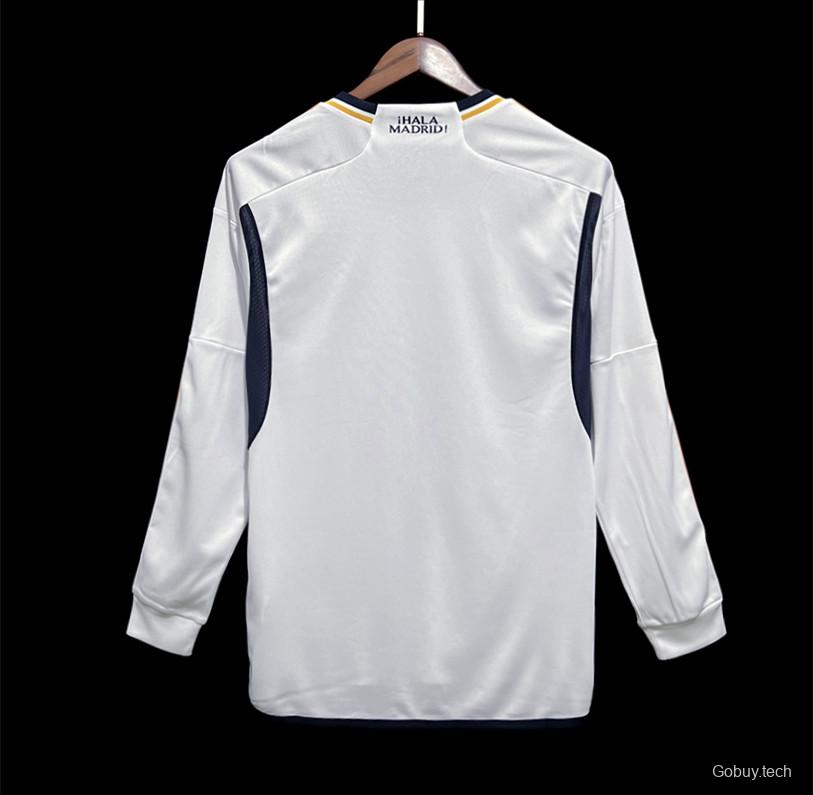 23/24 Real Madrid Home Long Sleeve Jersey