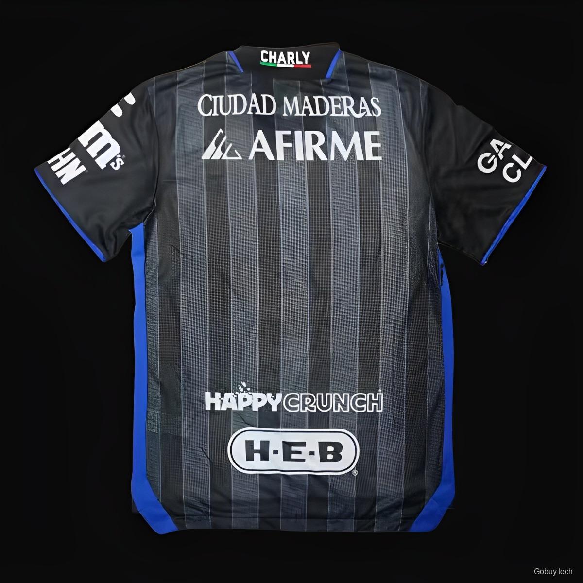 23/24 Queretaro Away Black Jersey