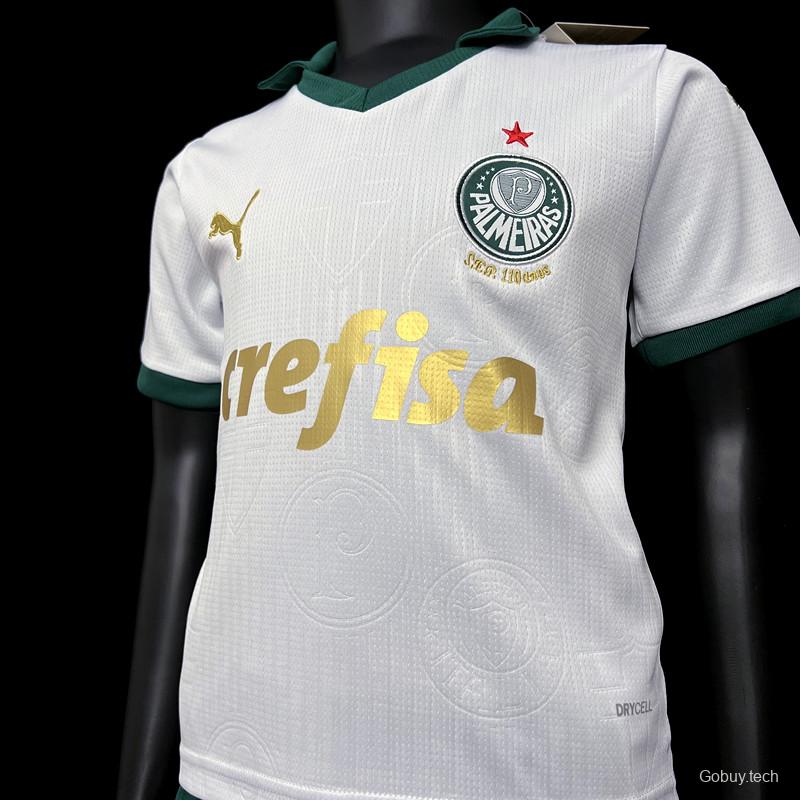 24/25 Kids Palmeiras Away White Jersey