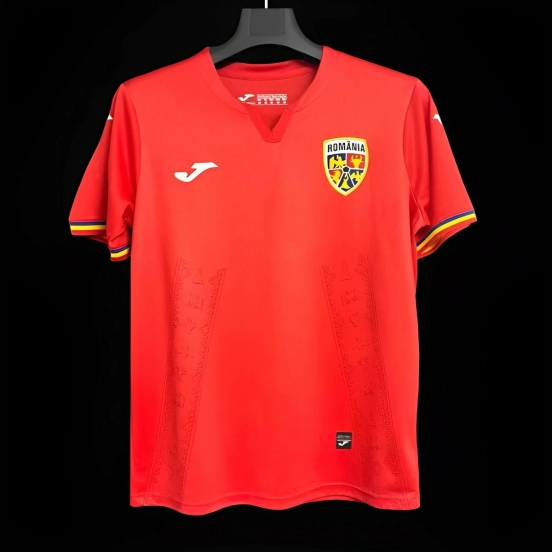2024 Romania Away Red Jersey