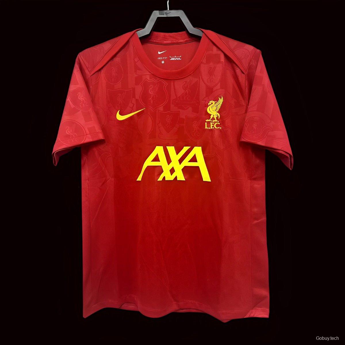 24/25 Liverpool Red Training Pre-match Jersey