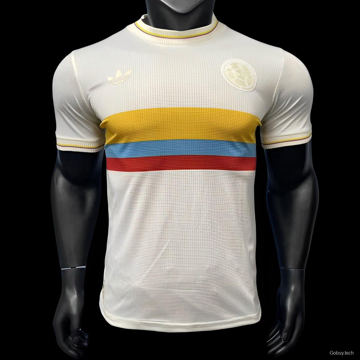 Player Version 2024 Colombia White 100Th Anniversary Jersey