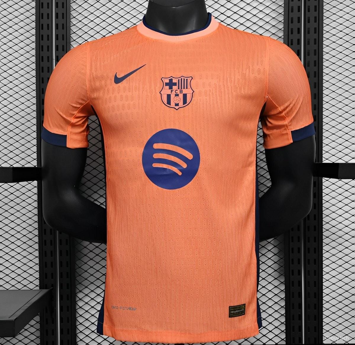 25/26 Player Version Barcelona Orange 125Th Anniversary Jersey